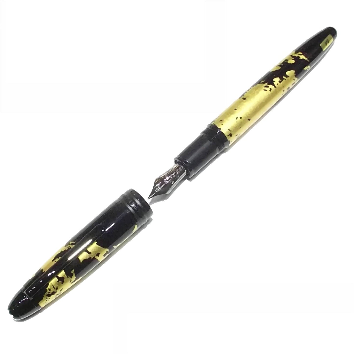 Montblanc vulpen Meisterstück Solitaire Calligraphy bladgoud punt M 119688