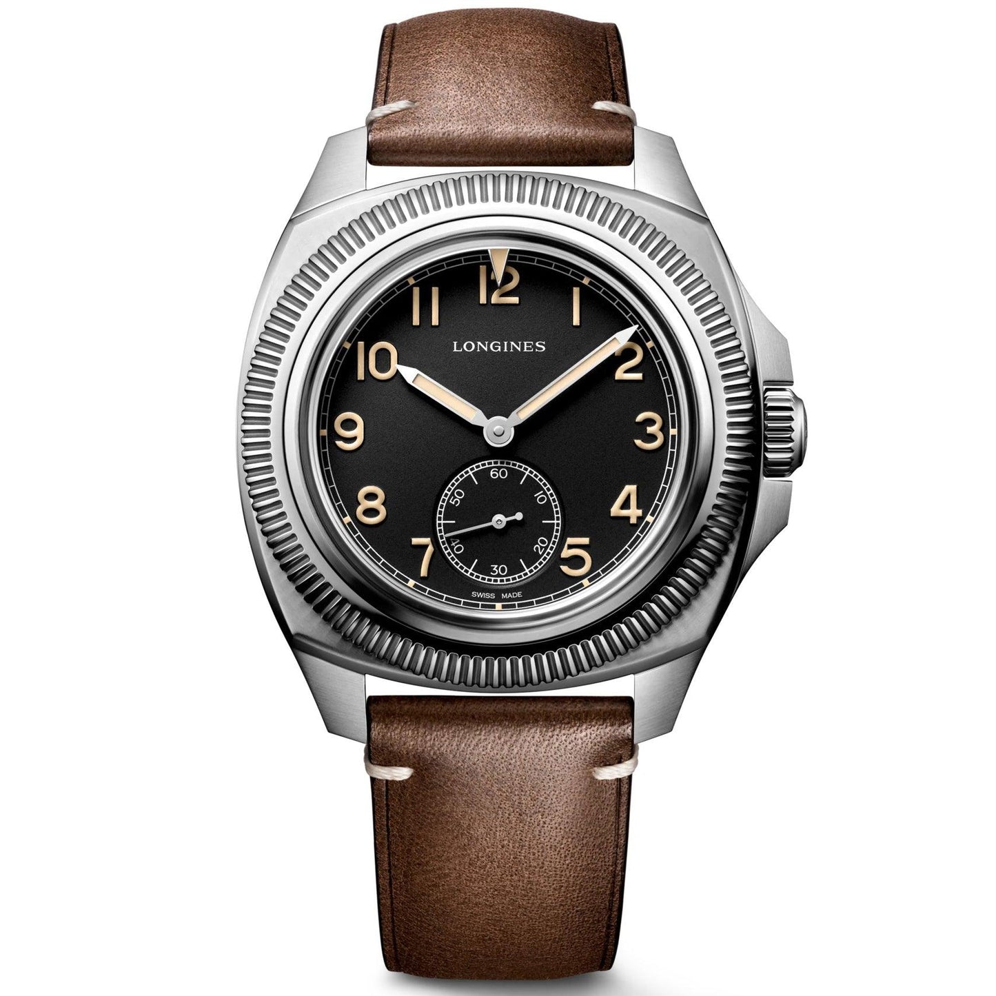 Longines horloge Pilot Majetek Box Edition 43mm zwart automatisch staal L2.838.4.53.9