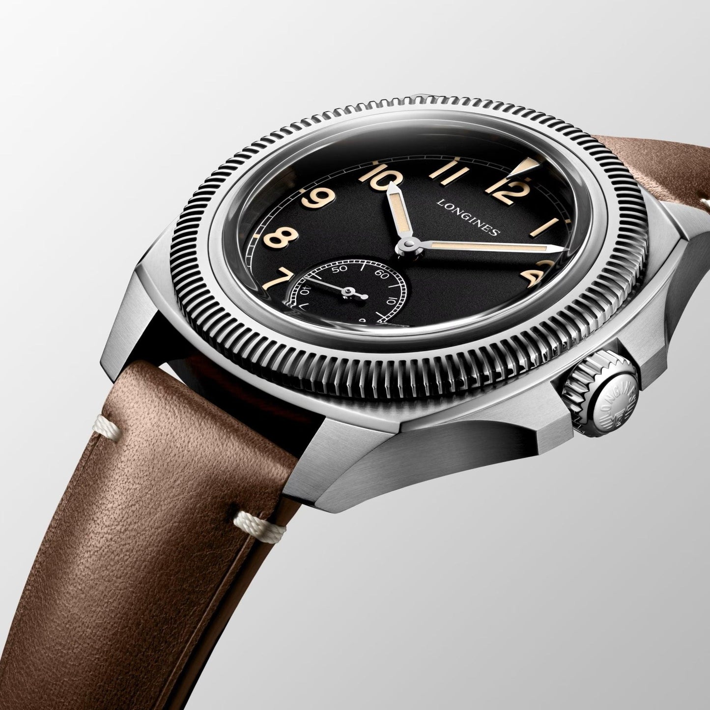 Longines horloge Pilot Majetek Box Edition 43mm zwart automatisch staal L2.838.4.53.9