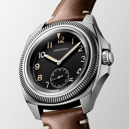 Longines horloge Pilot Majetek Box Edition 43mm zwart automatisch staal L2.838.4.53.9
