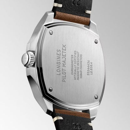 Longines horloge Pilot Majetek Box Edition 43mm zwart automatisch staal L2.838.4.53.9