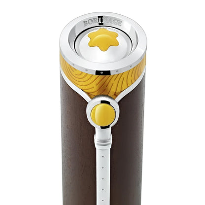 Penna roller montblanc van gogh con corpo in legno scuro dettagli argento e intarsi gialli emblematici star