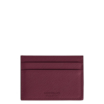 Montblanc porta carte 5 scomparti in pregiata pelle stampa saffiano bordeaux con logo inciso sartorial cassis