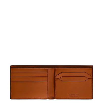 Portafoglio meisterstück montblanc ruggine in pelle con sei scomparti e fessure cucite compagno perfetto per la routine quotidiana