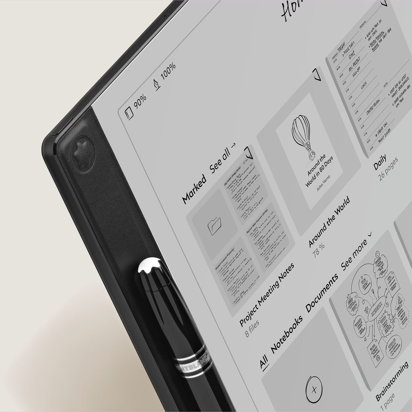 Montblanc Digitaal Papier zwart 135010