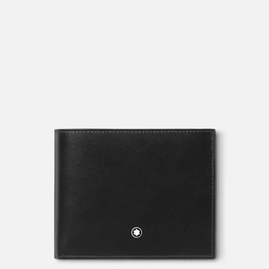 Montblanc portemonnee Meisterstück 10 vakken met muntvak zwart 198315