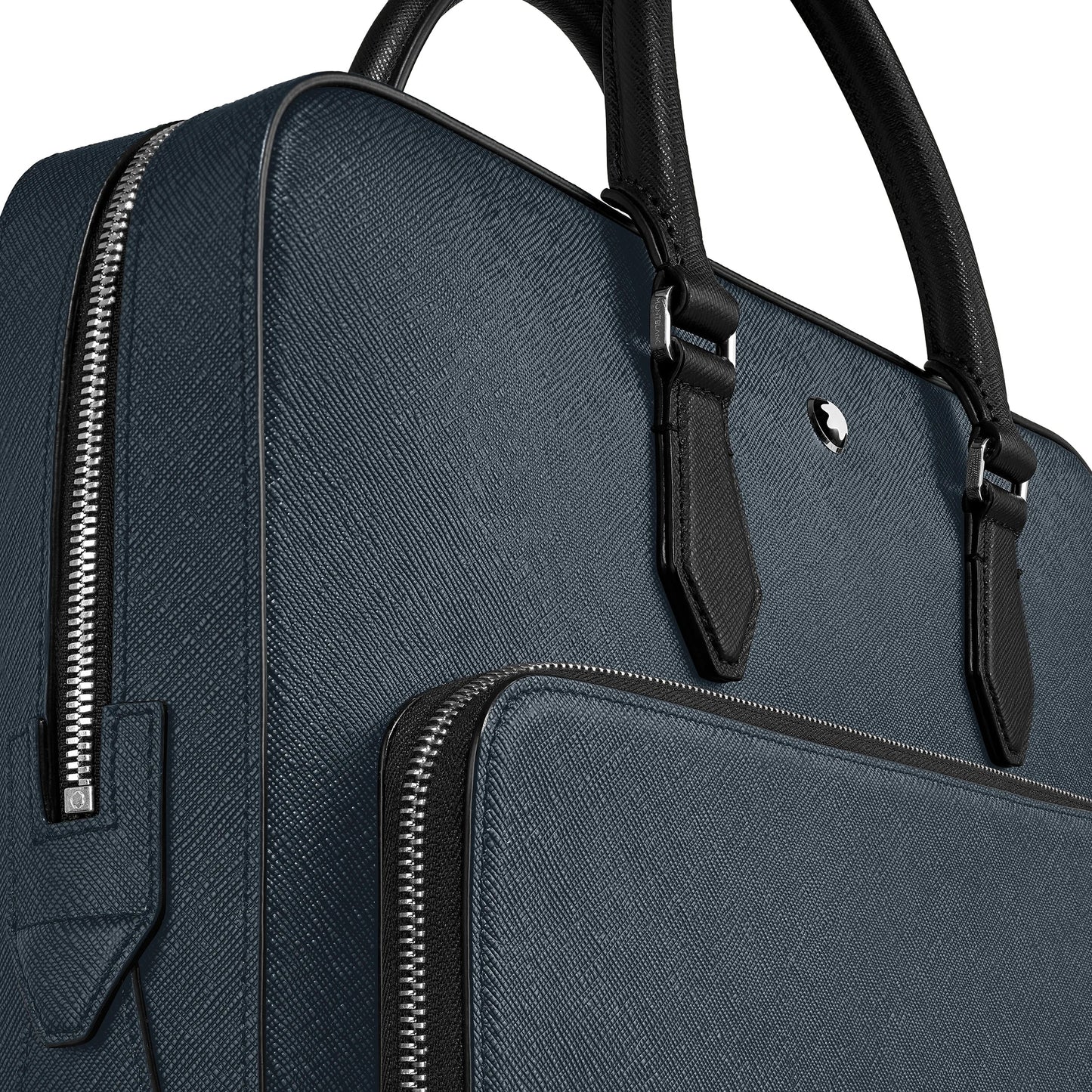 Montblanc medium documententas maatwerk tweed blauw 220332