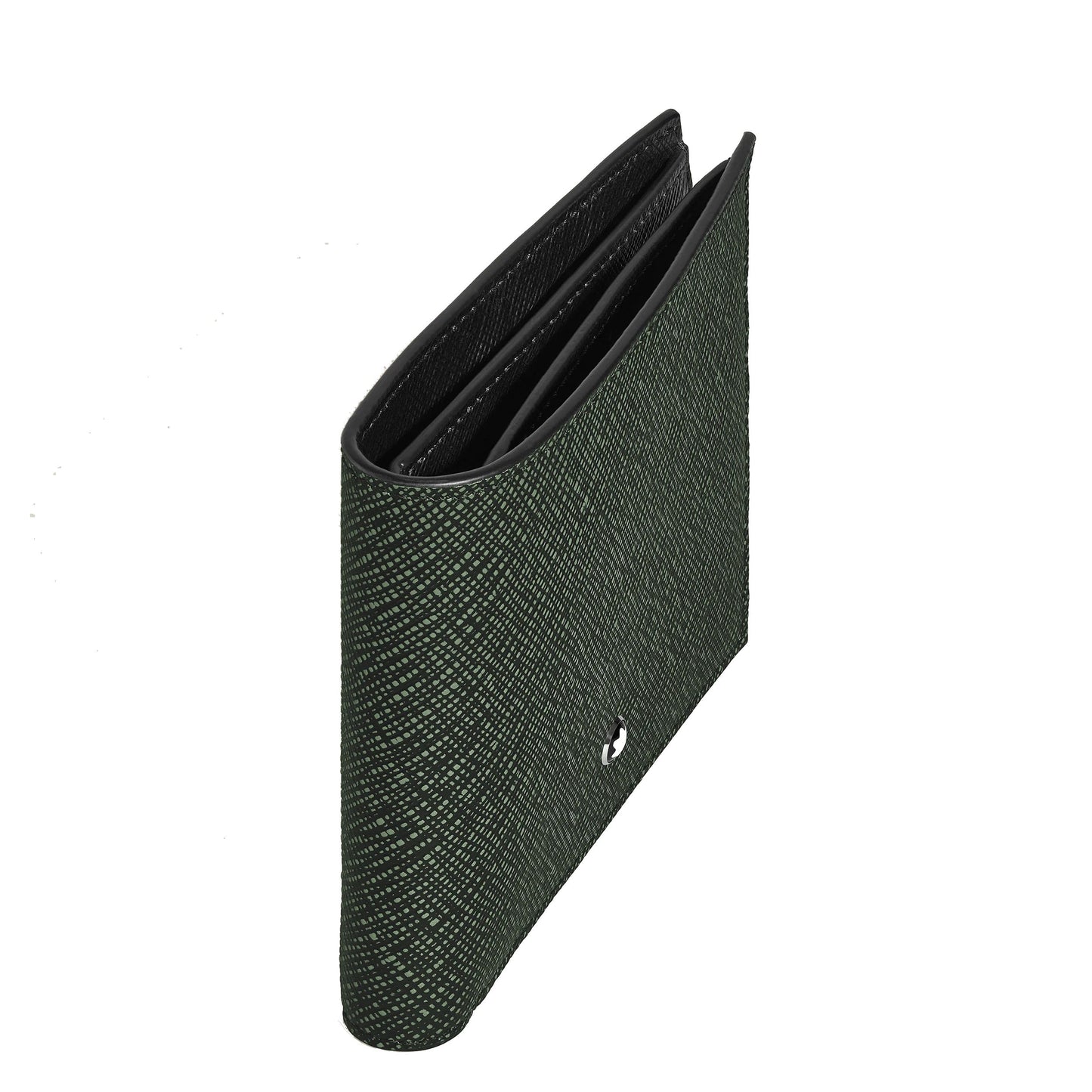 Montblanc portemonnee 6 vakken maatwerk tweed kaki 220385