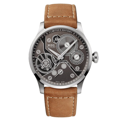 Mido horloge Multifort Mechanical Limited Edition 999 stuks 44mm antraciet handopwinding staal M038.605.11.060.00