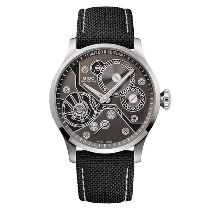 Mido horloge Multifort Mechanical Limited Edition 999 stuks 44mm antraciet handopwinding staal M038.605.11.060.00