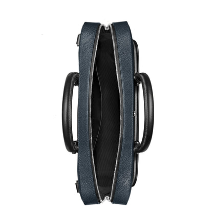 Montblanc medium documententas maatwerk tweed blauw 220332
