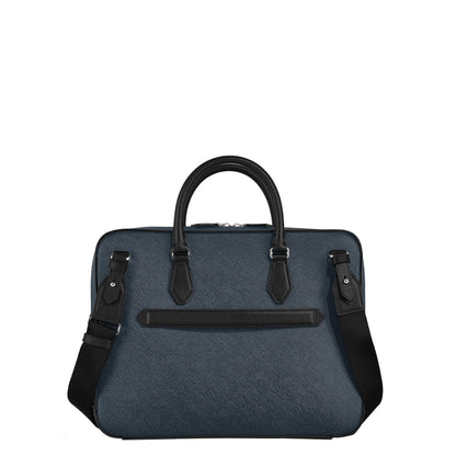 Montblanc medium documententas maatwerk tweed blauw 220332