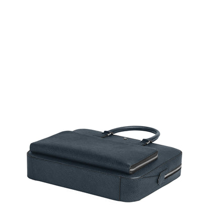 Montblanc medium documententas maatwerk tweed blauw 220332